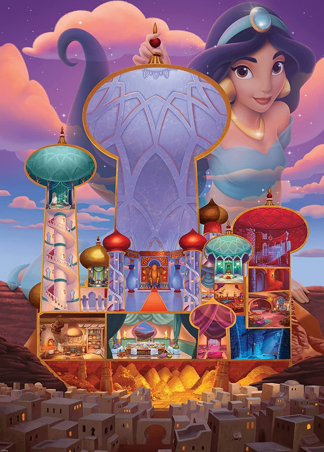 Puzzle Ravensburger Disney Castle collection Jasmine