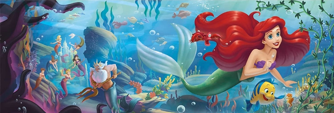 Puzzle Disney Clementoni panorama 1000 pièces Ariel la petite sirène