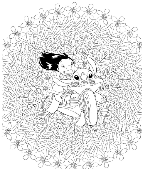 Livre Disney Hachette 100 % Stitch: Mandalas, coloriage, mystères, scènes ...