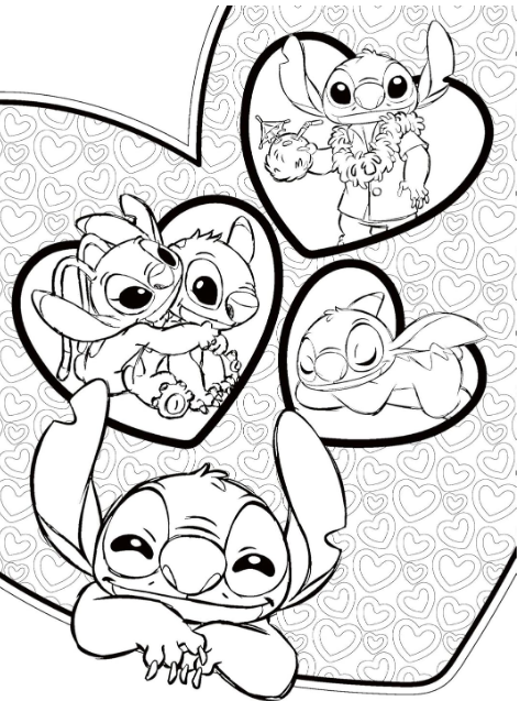 Livre Disney Hachette 200% Stitch mandalas, coloriages mystères, scènes...