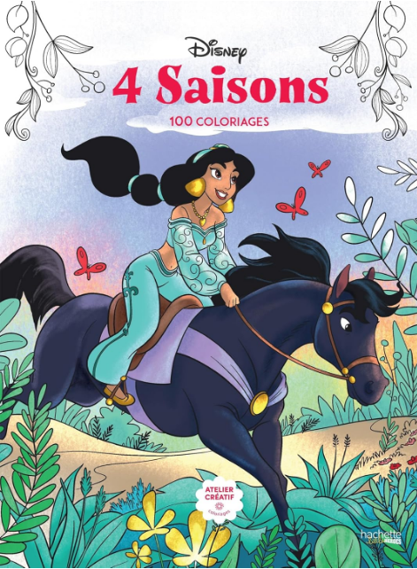 Livre Disney Hachette 4 Saisons: 100 coloriages