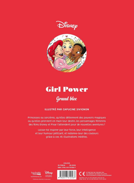 Livre Disney Hachette Girl Power Grand Bloc