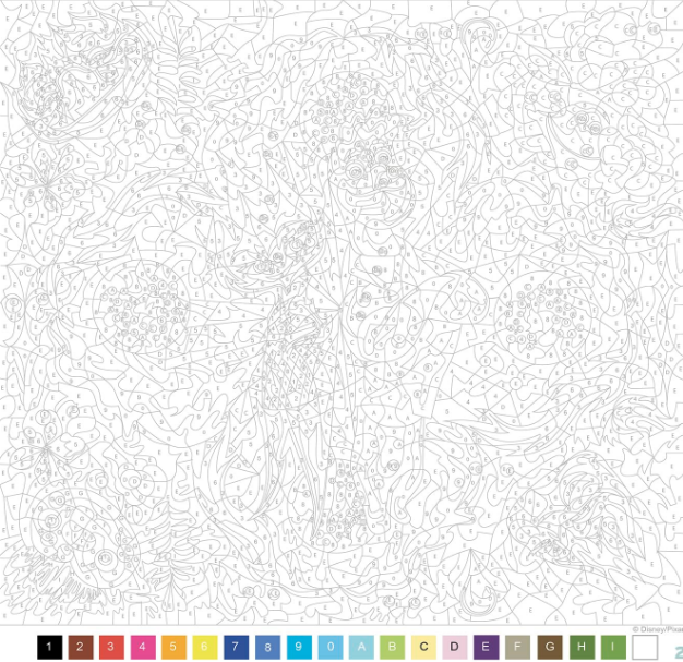 Livre Disney Hachette grand carré mystères mandalas