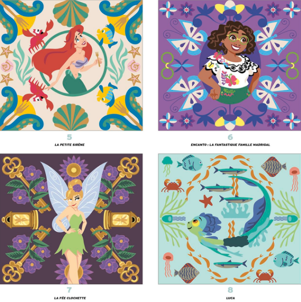 Livre Disney Hachette grand carré mystères mandalas