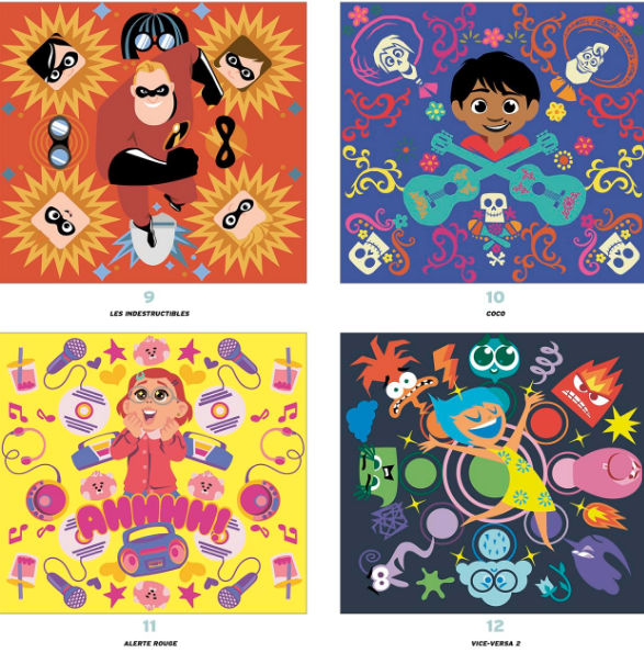 Livre Disney Hachette grand carré mystères mandalas