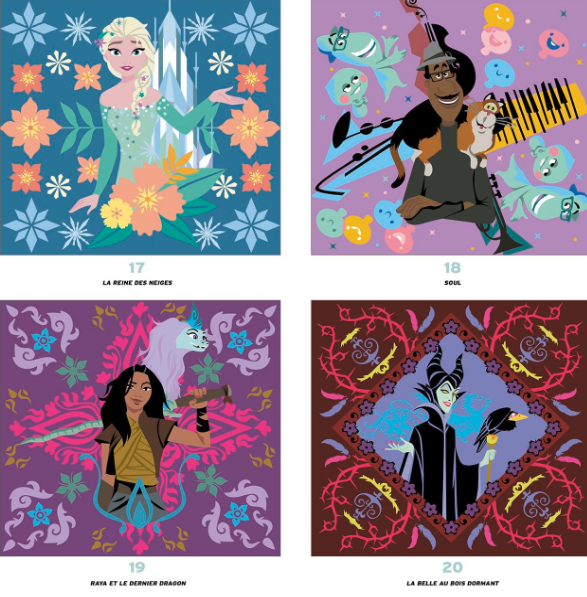 Livre Disney Hachette grand carré mystères mandalas