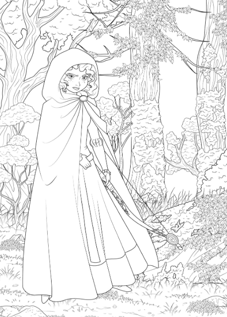 Livre Disney Hachette Princesses mini bloc 60 coloriages