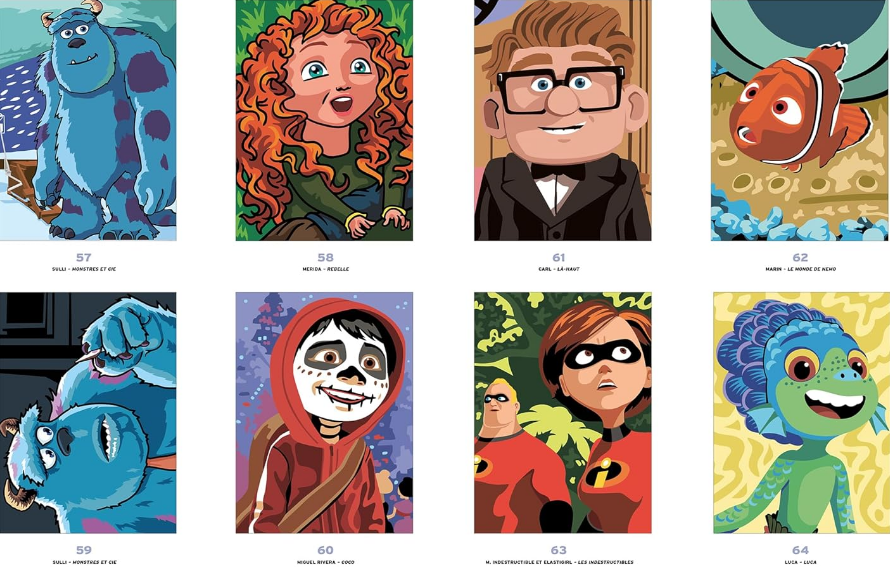 Livre Disney Hachette coloriage Mystère Best of Pixar