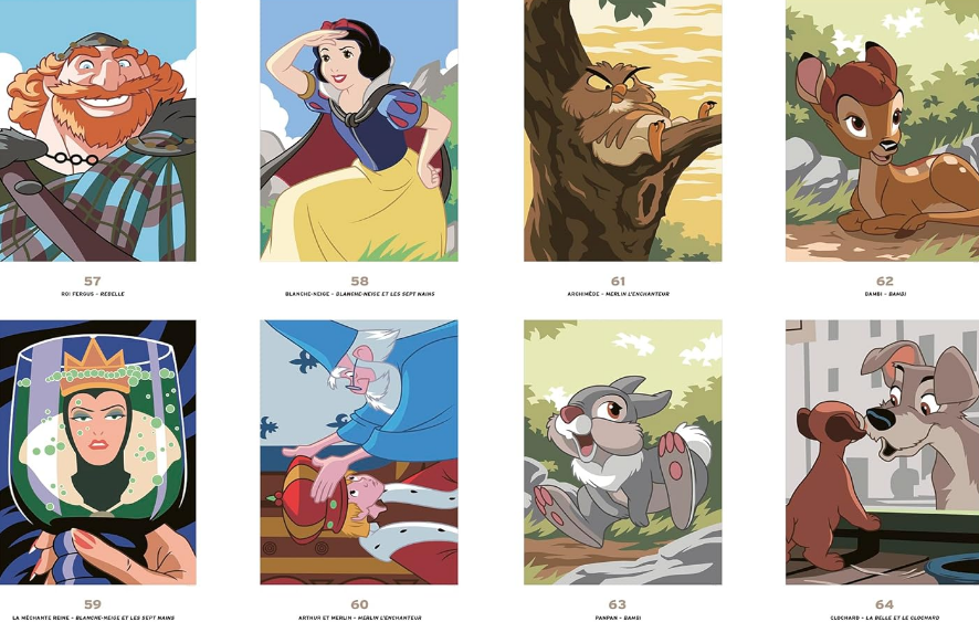Livre Disney Hachette Coloriages Mystères Les Grands Classiques Spécial Débutants