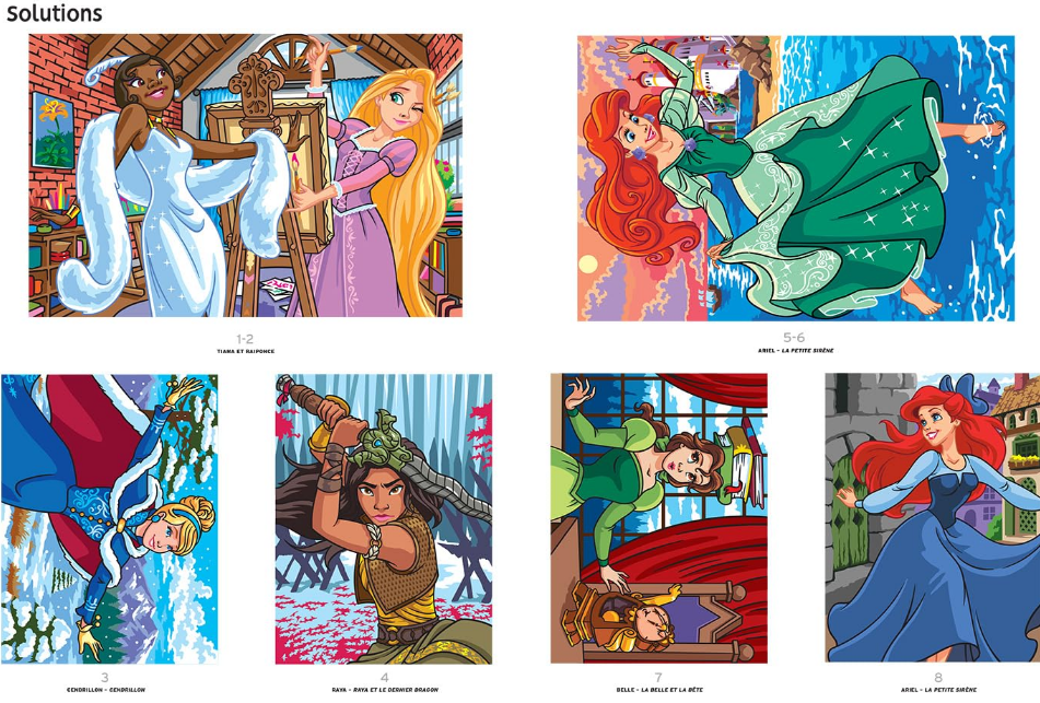 Livre Disney Hachette Coloriage Coloriages Mystères Princesses Tome 2