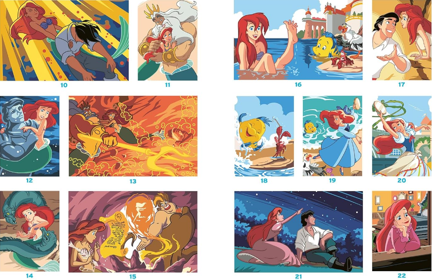 Livre Disney Hachette Coloriages Mystères - Spécial Film - La Petite Sirène