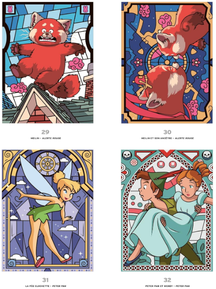 Livre Disney Hachette Coloriages Mystères Vitraux Tome 2