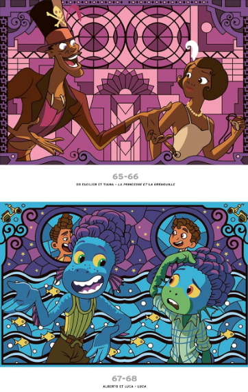 Livre Disney Hachette Coloriages Mystères Vitraux Tome 2