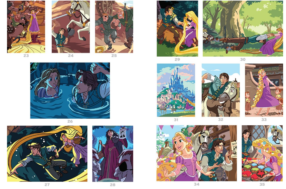 Livre Disney Hachette Coloriages Mystère - Spécial Film - Raiponce