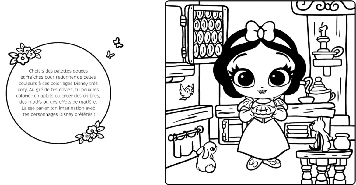 Livre Disney Hachette Cozy Colo Instants Magiques