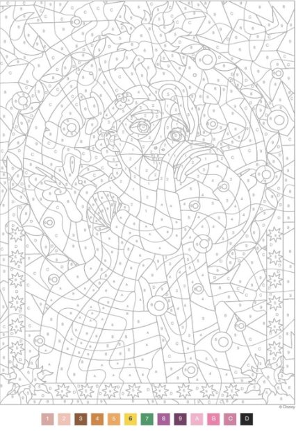 Livre Disney Hachette Coloriages Mystères Vitraux