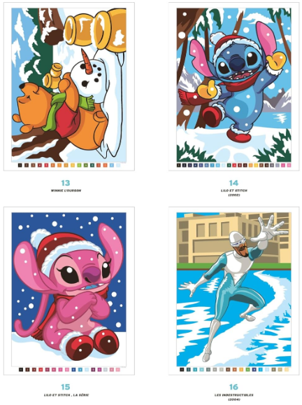 Livre Disney Hachette Coloriages Mystères Hiver