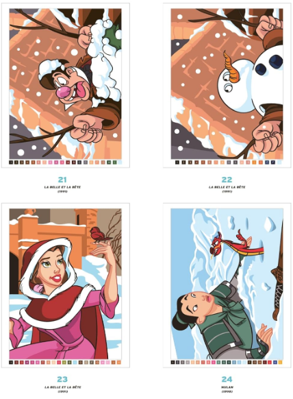 Livre Disney Hachette Coloriages Mystères Hiver