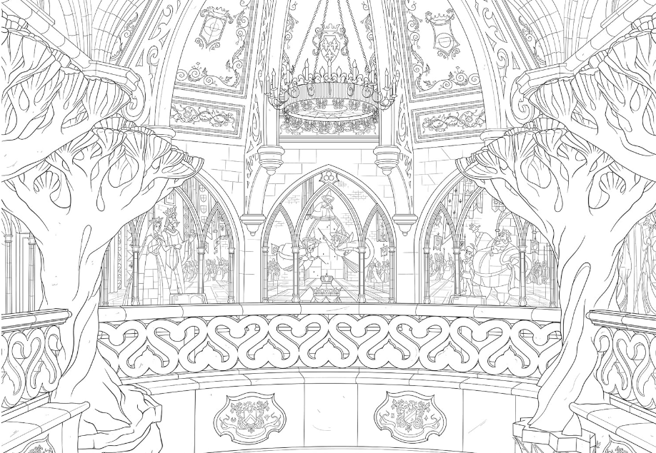 Livre Disney Hachette Coloriage Disneyland Paris