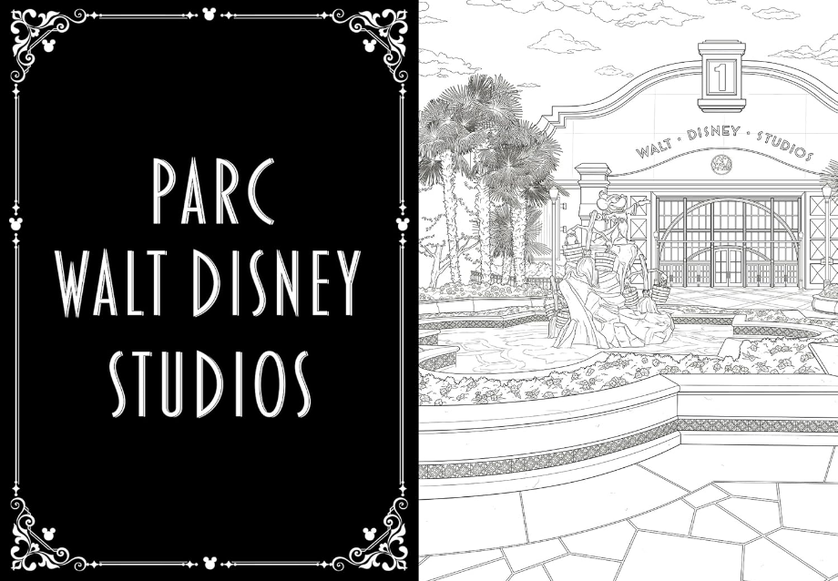 Livre Disney Hachette Coloriage Disneyland Paris