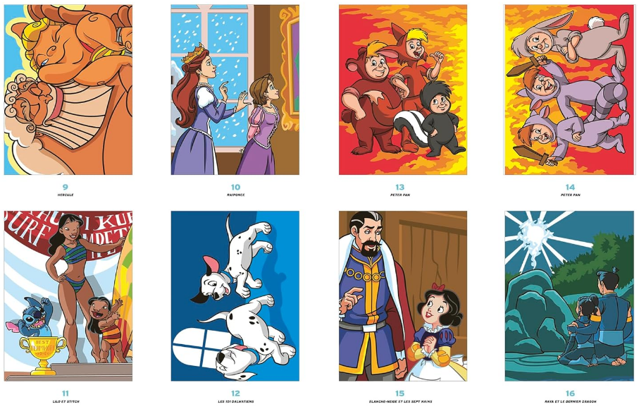 Livre Disney Hachette Coloriages Mystères Famille