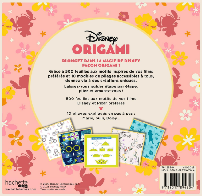 Livre Disney Hachette Origami