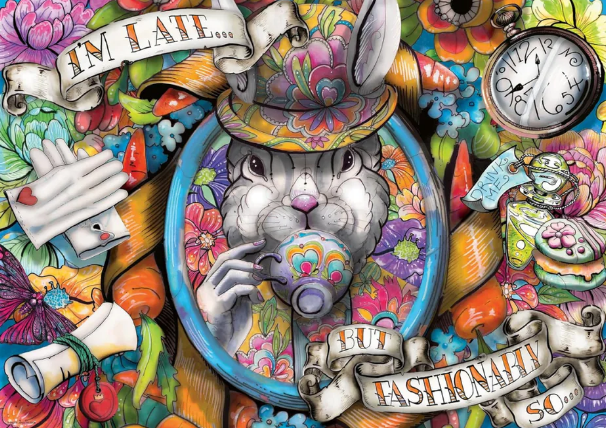 Puzzle Ravensburger 1000 pièces Alice A La Mode en Retard