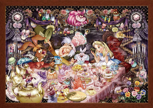 Puzzle Disney Tenyo 1000 pièces Alice au Pays des Merveilles, l'heure du thé (petites pièces)