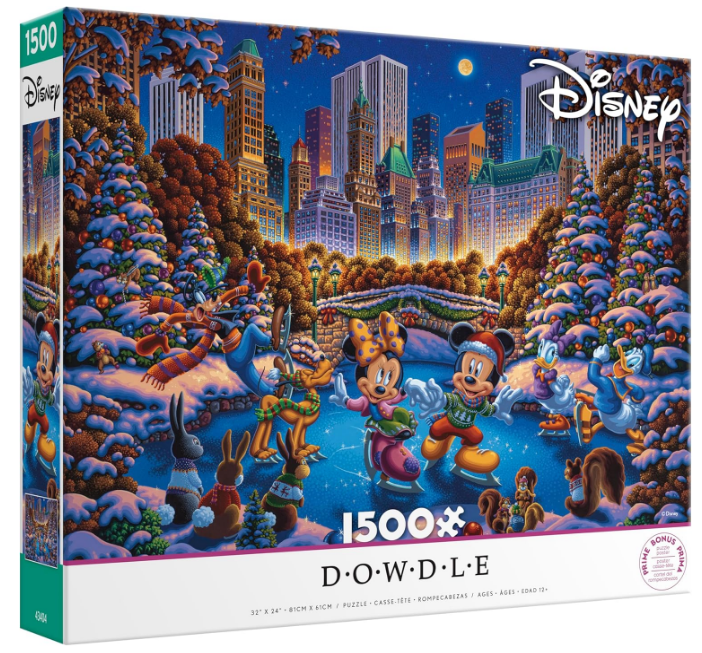 Puzzle Disney Ceaco Dowdle 1500 pièces Mickey and friends Patinage à Central Park