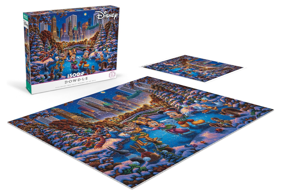 Puzzle Disney Ceaco Dowdle 1500 pièces Mickey and friends Patinage à Central Park