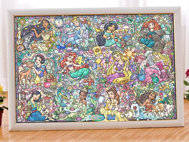Puzzle Disney Princesses Vitrail 1000 pièces – Tenyo