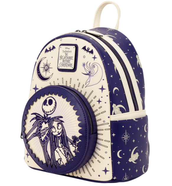 Loungefly Mini Sac A Dos Jack Skellington & Sally Night Sky