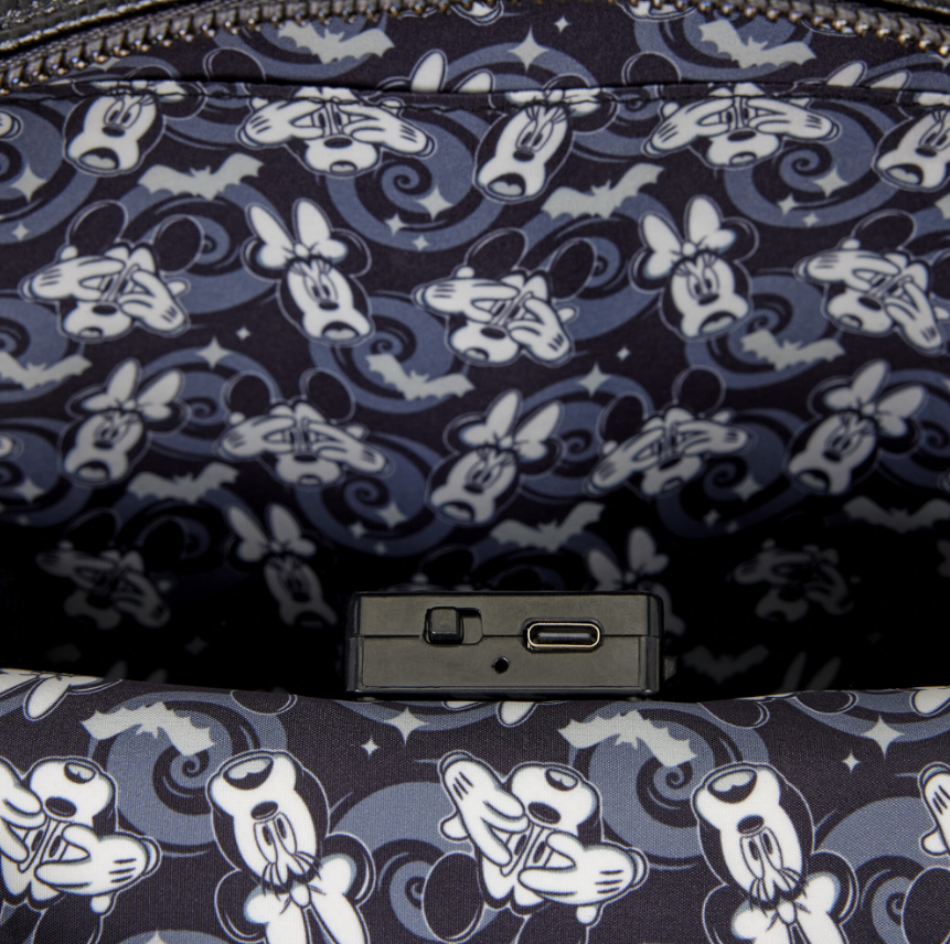 Loungefly Disney mini sac à dos lumineux Micket et Minnie light up glow