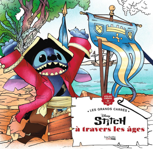 Livre Disney Hachette Stitch à travers les âges 45 coloriages