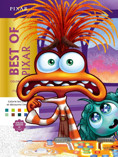 Livre Disney Hachette coloriage Mystère Best of Pixar