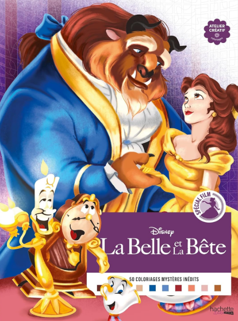 Livre Disney Hachette Coloriages Mystères - Spécial Film - La Belle et La Bête