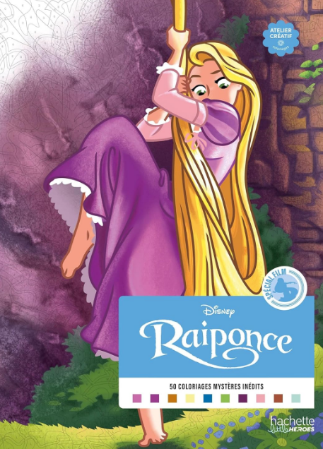 Livre Disney Hachette Coloriages Mystère - Spécial Film - Raiponce