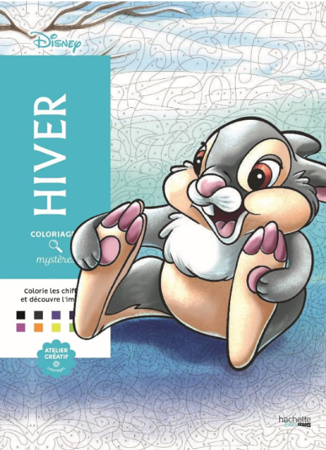 Livre Disney Hachette Coloriages Mystères Hiver