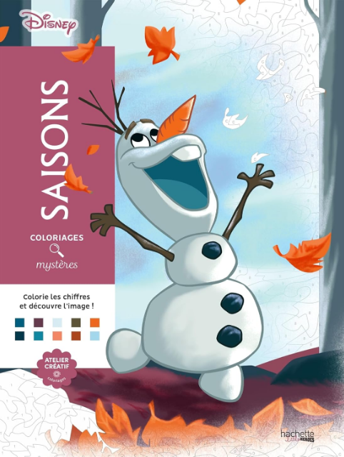 Livre Disney Hachettes Coloriages Mystères Saisons