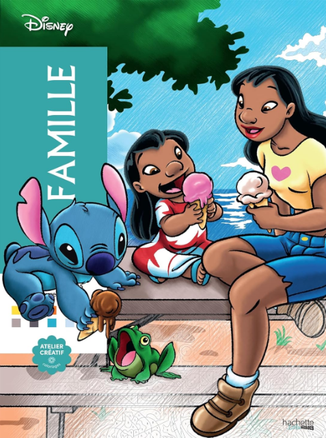 Livre Disney Hachette Coloriages Mystères Famille