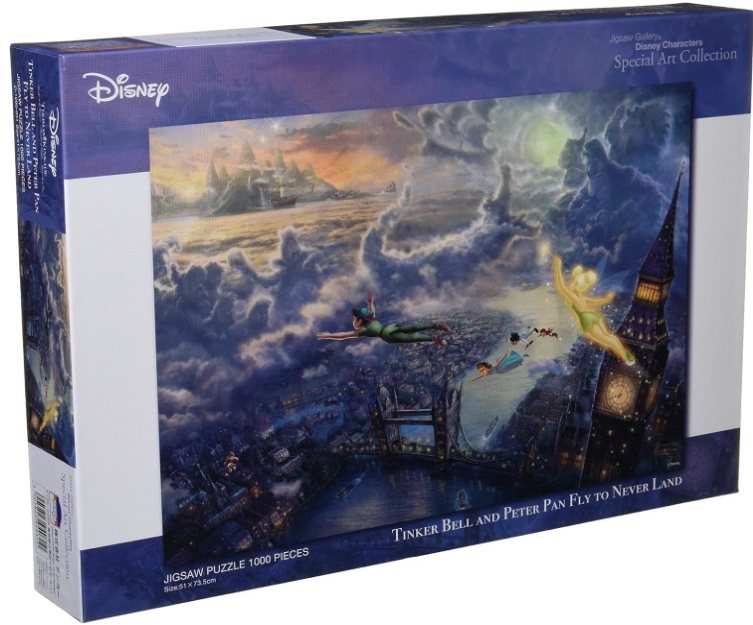 Puzzle Disney Tenyo 1000 pièces Tinker Bell and Peter Pan Fly to Never Land
