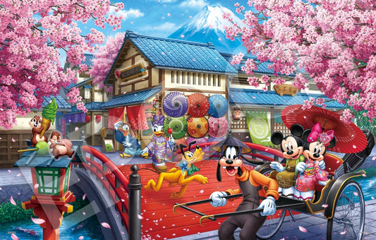 Puzzle Disney Epoch 1000 pièces Mickey et ses amis - Sakura journée