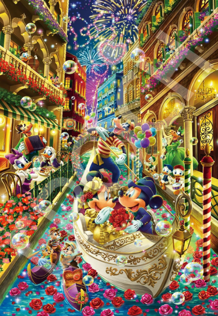 Puzzle Disney Epoch 1000 pièces Mickey et ses amis , le voyage à Venise