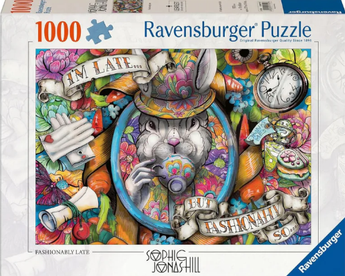 Puzzle Ravensburger 1000 pièces Alice A La Mode en Retard