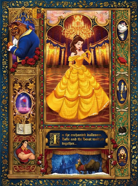 Puzzle Disney Tenyo 500 pièces La Belle et la bête, Melody of Love