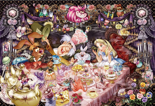 Puzzle Disney Tenyo 1000 pièces Alice au Pays des Merveilles, l'heure du thé (petites pièces)