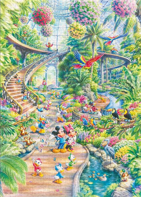 Puzzle Tenyo Disney Le Jardin Botanique enchanté 1000 pièces
