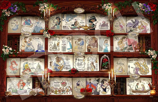 Puzzle Epoch Disney Bibliothèque Princesses 1000 pièces
