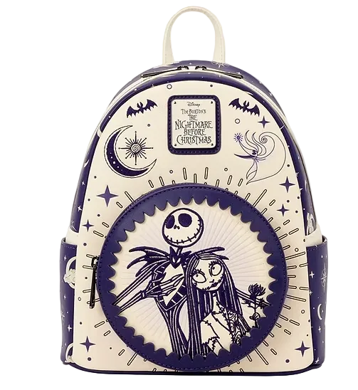 Loungefly Mini Sac A Dos Jack Skellington & Sally Night Sky