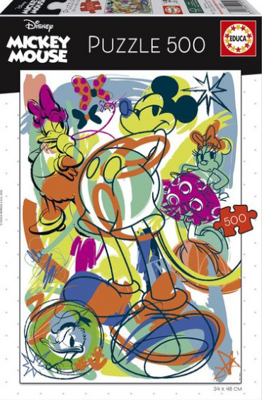 Puzzle Educa Disney Mickey et ses amis 500 pièces